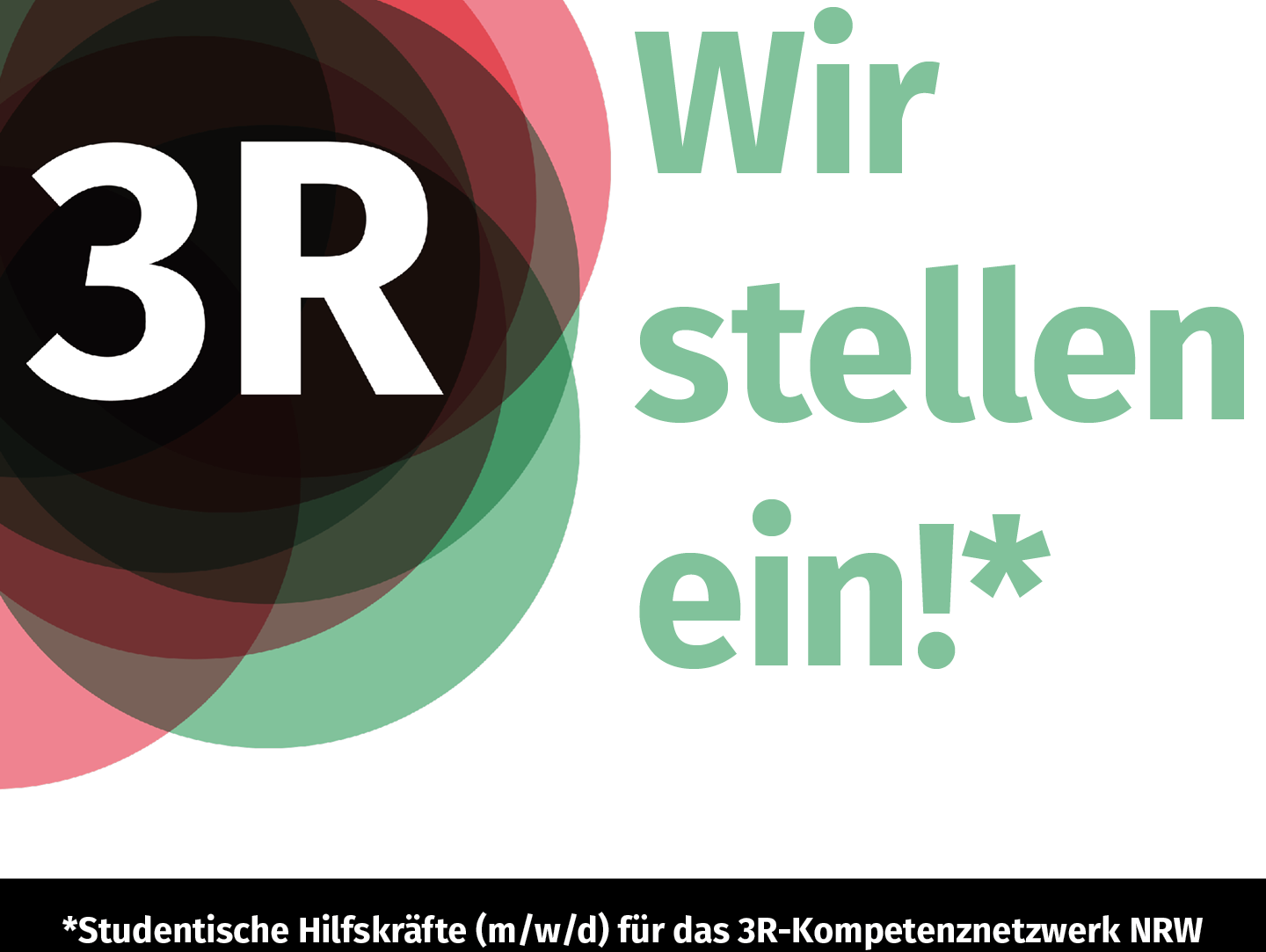 Ein Bild mit dem Schriftzug "Wir stellen ein" für die SHK-Ausschreibung