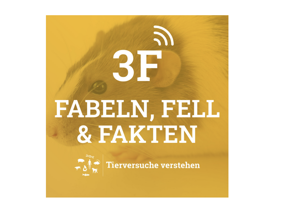 Logo des Podcasts Fabel, Fell und Fakten mit einer Maus im Hintergrund